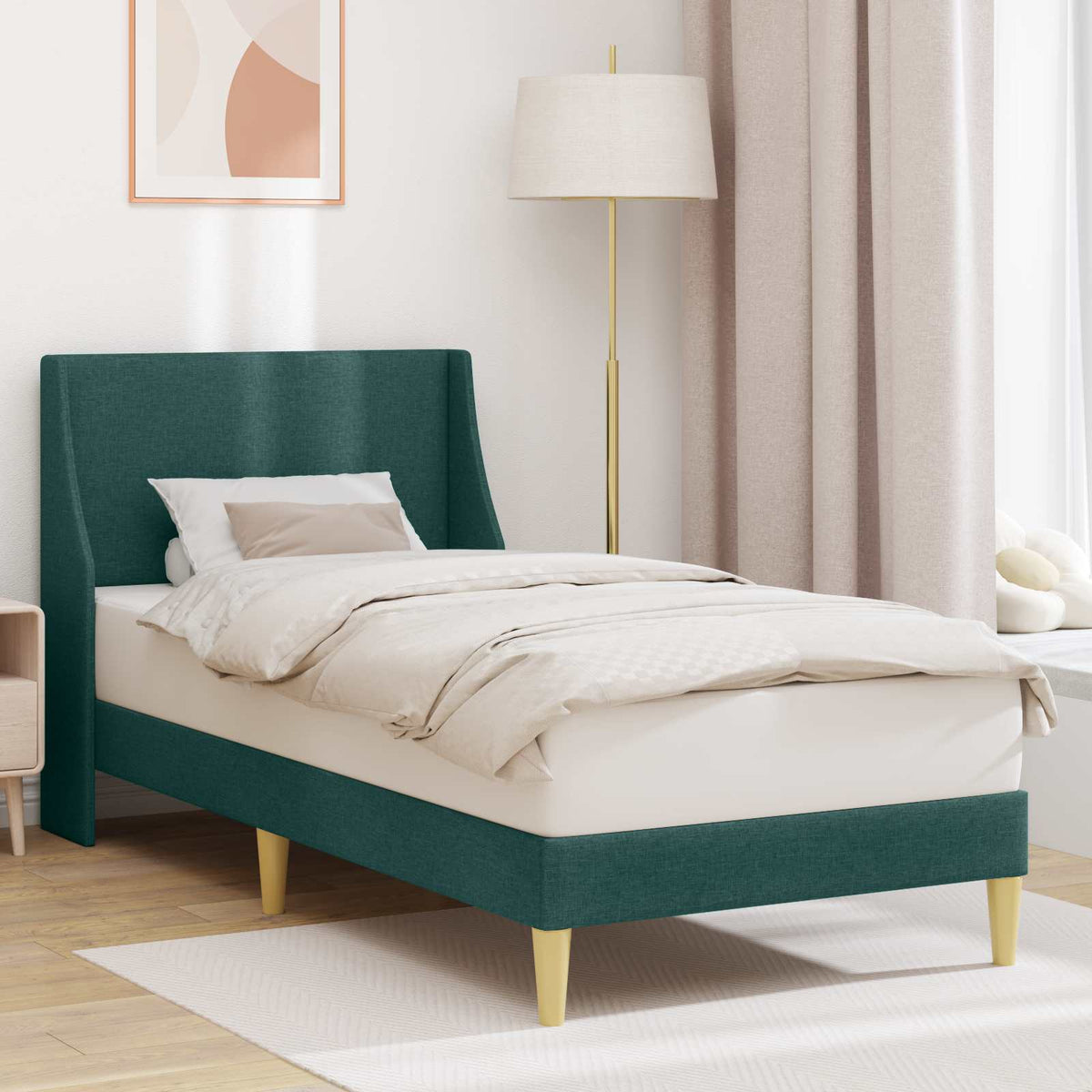 Bedframe met hoofdeinde aansluitplaat is nu te koop bij PeponiXL, paradijselijk wonen!