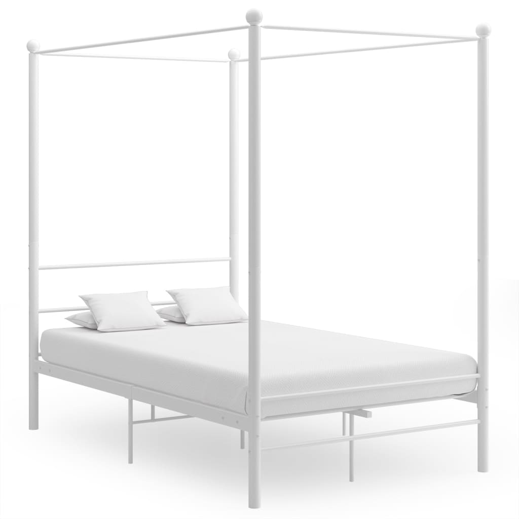 Hemelbedframe metaal wit 120x200 cm is nu te koop bij PeponiXL, paradijselijk wonen!
