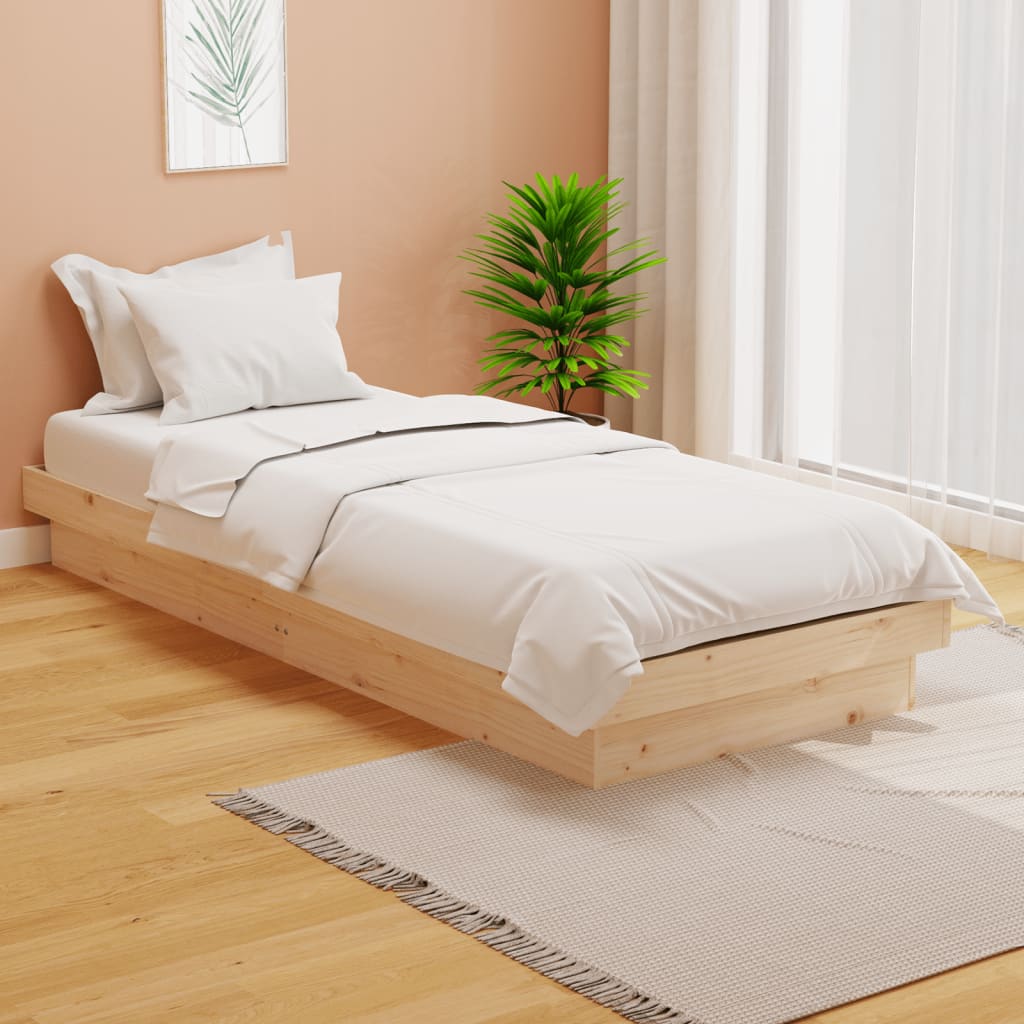 Bedframe massief hout 75x190 cm is nu te koop bij PeponiXL, paradijselijk wonen!
