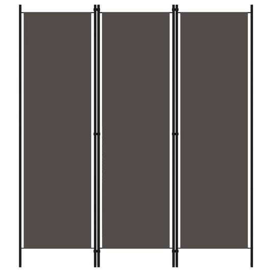 Kamerscherm met 3 panelen 150x180 cm antraciet is nu te koop bij PeponiXL, paradijselijk wonen!