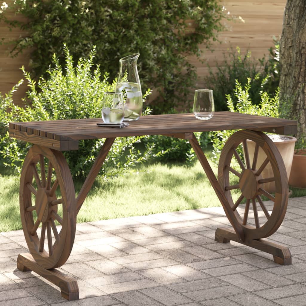 Tuintafel 115x55x65 cm massief vurenhout is nu te koop bij PeponiXL, paradijselijk wonen!