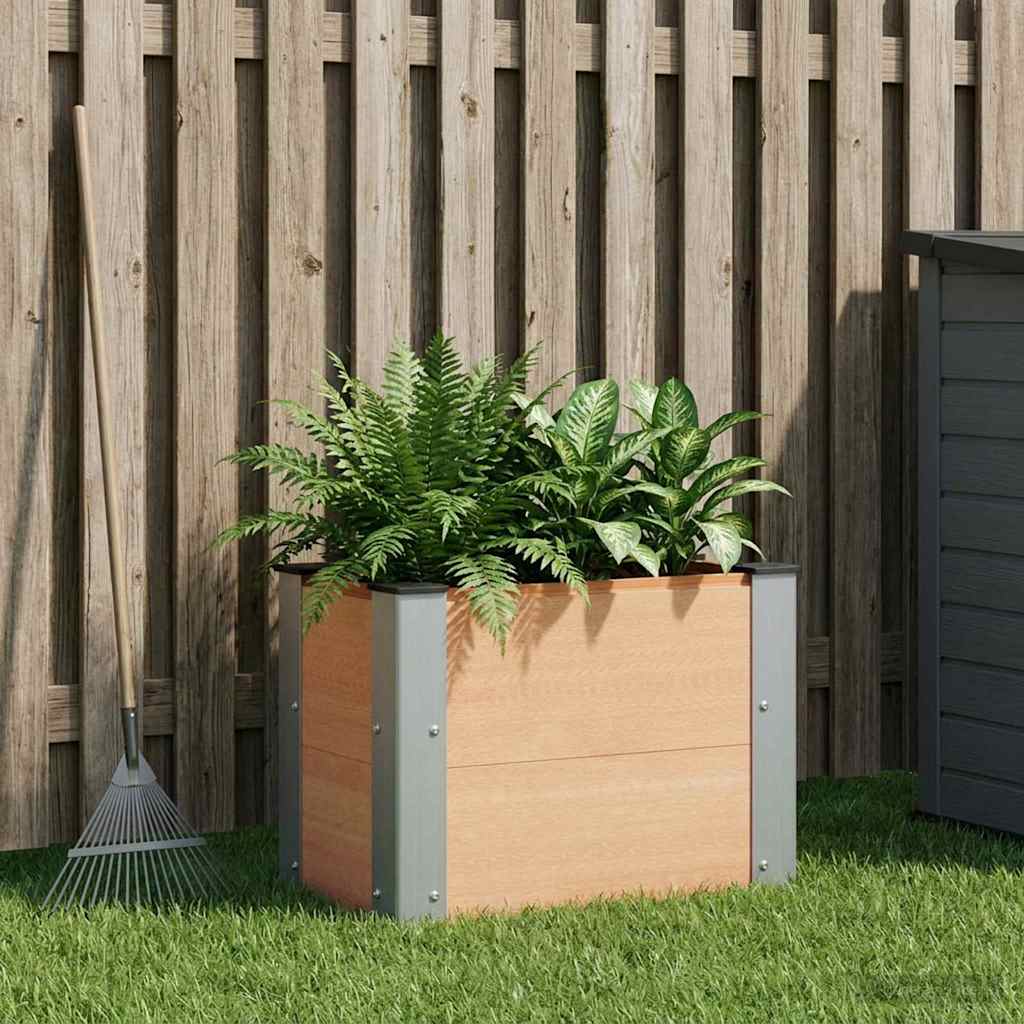Verhoogde plantenbak Bruin 50 x 30 x 36 cm is nu te koop bij PeponiXL, paradijselijk wonen!