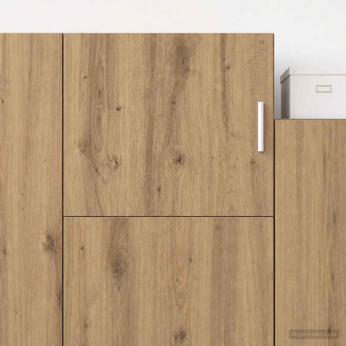 Wandkast Artisanaal eiken 45 x 42,5 x 40 cm Bewerkt hout is nu te koop bij PeponiXL, paradijselijk wonen!
