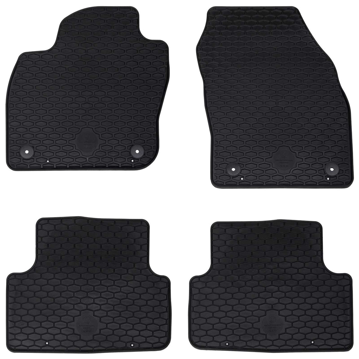 Autobodemmat 4 pcs Zwart Geschikt voor VW T-CROSS 2019- Rubber is nu te koop bij PeponiXL, paradijselijk wonen!