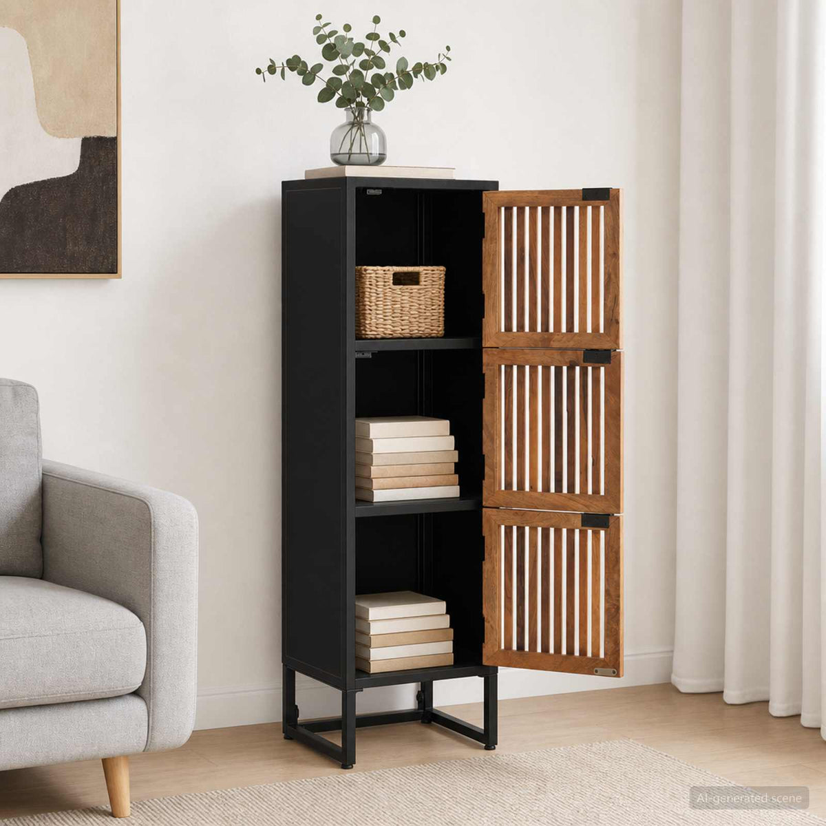 Hoge kast 35 x 30 x 120 cm is nu te koop bij PeponiXL, paradijselijk wonen!