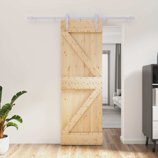 Schuifdeur Natuurlijk en Wit 70 x 210 cm Massief Grenenhout is nu te koop bij PeponiXL, paradijselijk wonen!