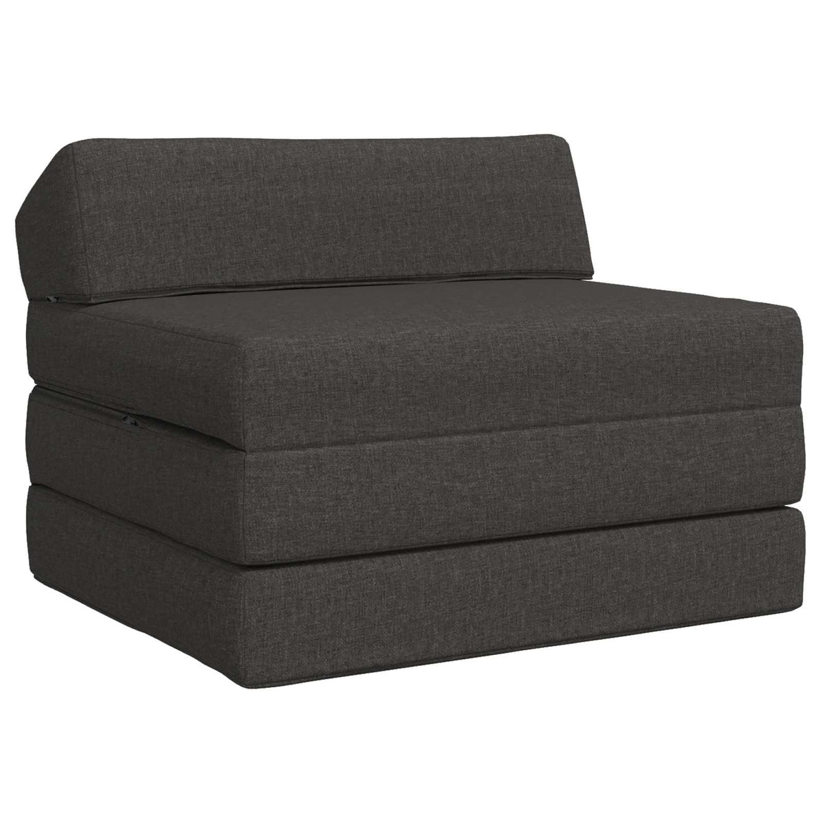 Vouwbare Bankbed Donkergrijs 200 x 70 x 10 cm Stof is nu te koop bij PeponiXL, paradijselijk wonen!
