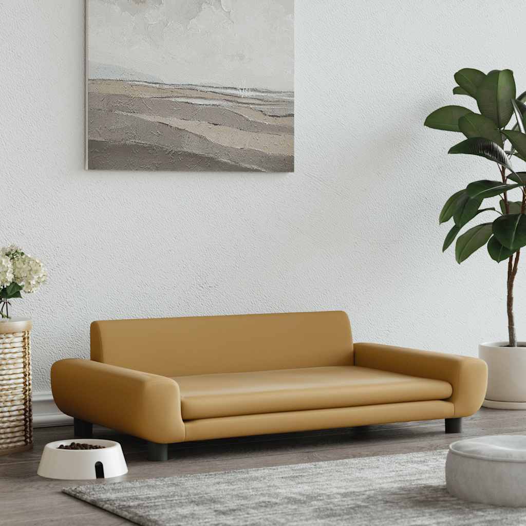 Hondenmand 100x54x33 cm fluweel bruin is nu te koop bij PeponiXL, paradijselijk wonen!