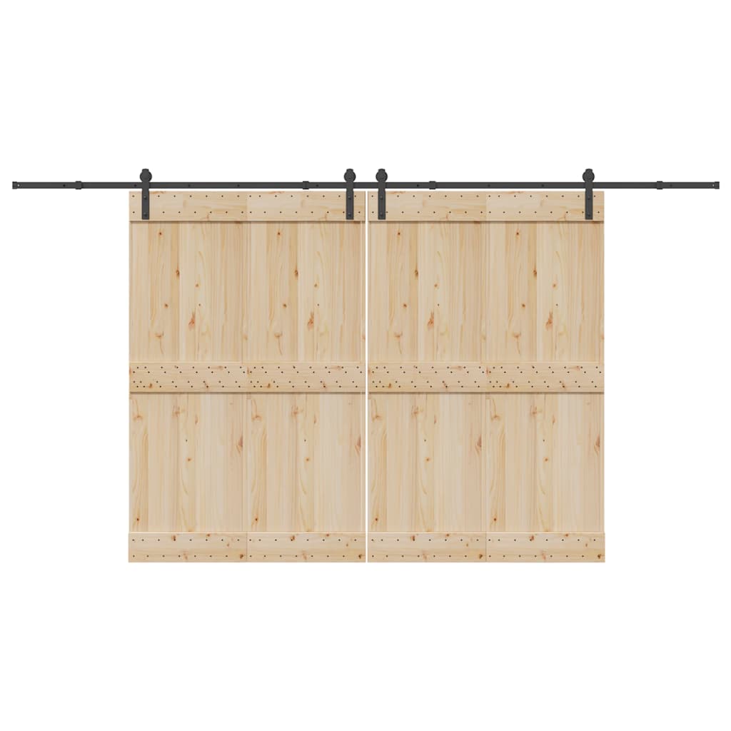 Doos met onderdelen voor schuifdeur 400 cm staal zwart is nu te koop bij PeponiXL, paradijselijk wonen!