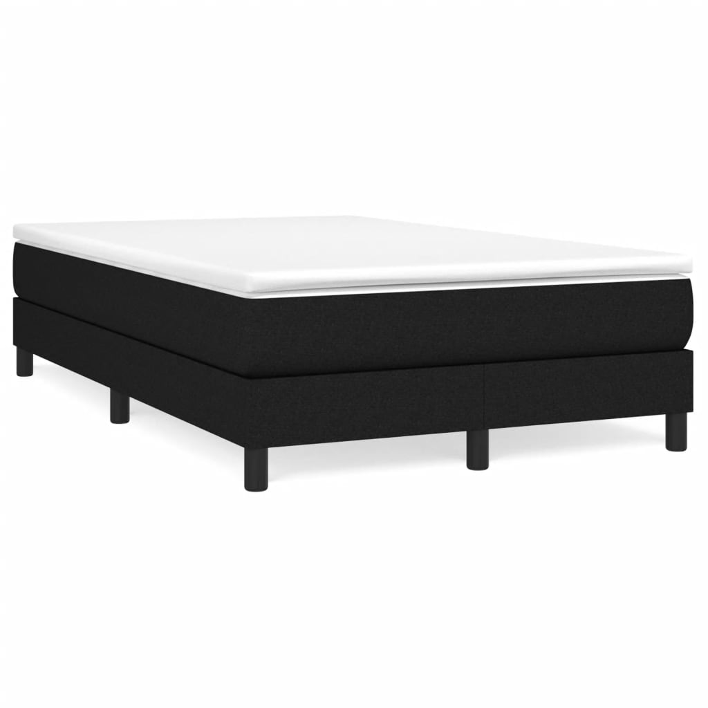 Boxspring met matras stof zwart 120x190 cm is nu te koop bij PeponiXL, paradijselijk wonen!