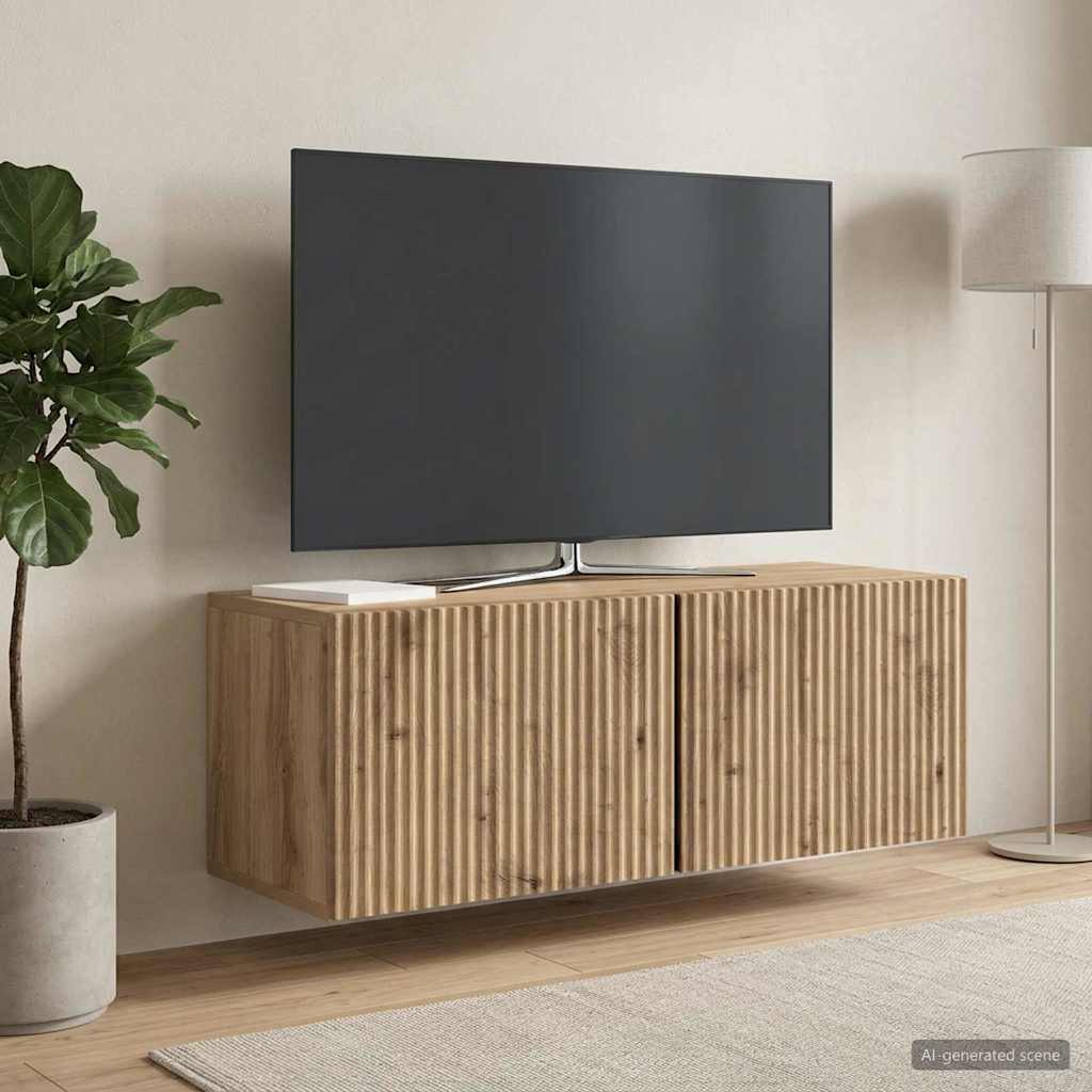 Wandbeugel TV-kast Artisanaal eiken 78,5 x 31 x 30 cm is nu te koop bij PeponiXL, paradijselijk wonen!