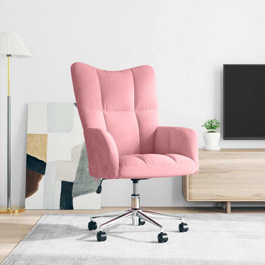 Relaxstoel fluweel roze is nu te koop bij PeponiXL, paradijselijk wonen!