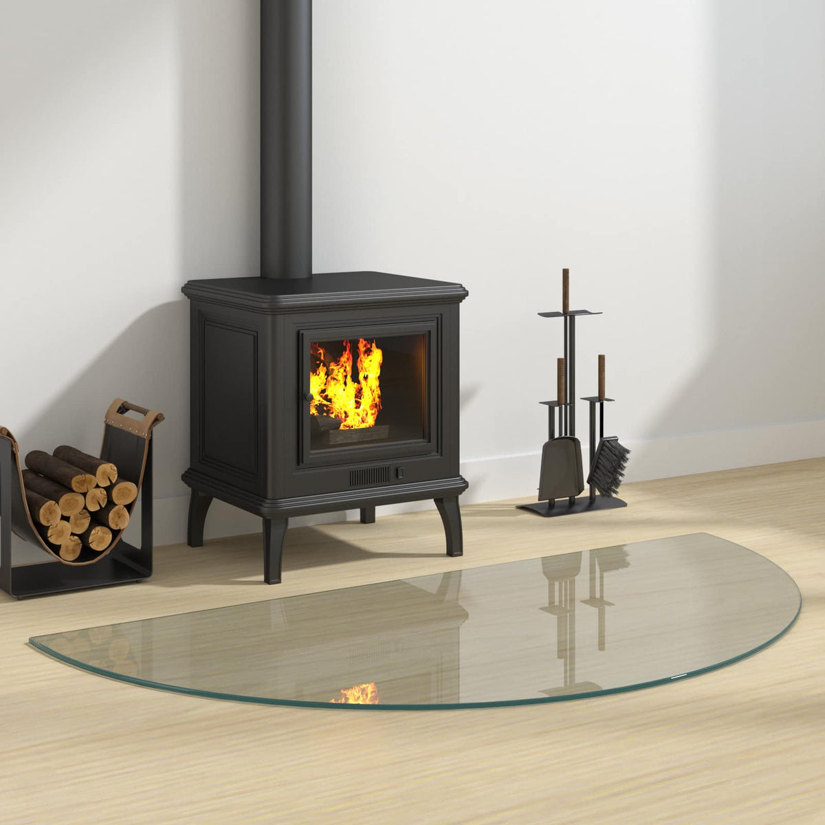 Vuurplaats Glazen Plaat Doorzichtig 1200 x 600 mm Glas is nu te koop bij PeponiXL, paradijselijk wonen!