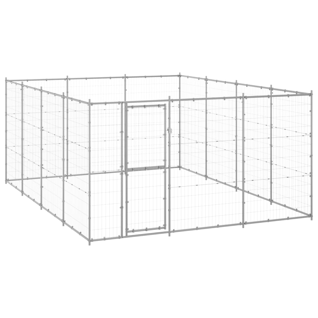 Hondenkennel 14,52 m² gegalvaniseerd staal is nu te koop bij PeponiXL, paradijselijk wonen!