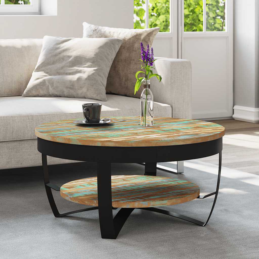 Salontafel 65x32 cm massief gerecycled hout is nu te koop bij PeponiXL, paradijselijk wonen!