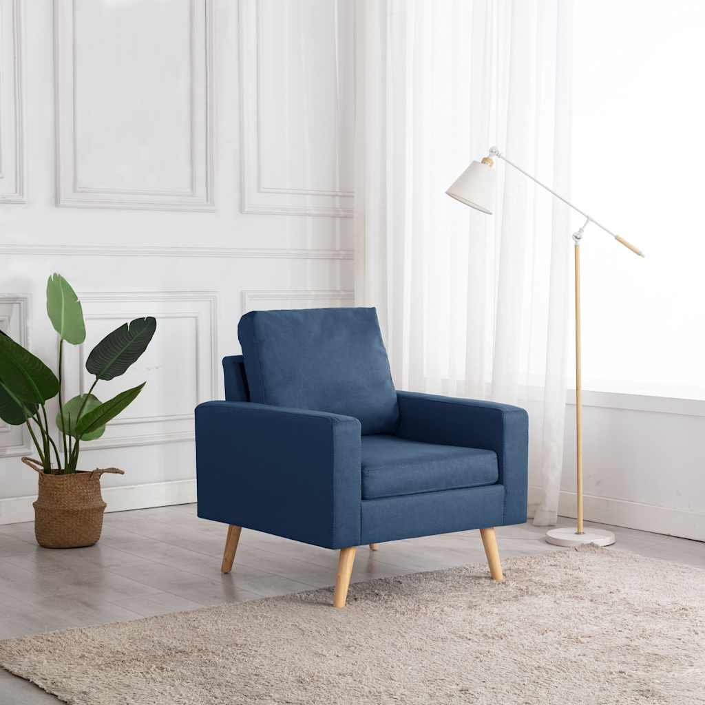 Fauteuil stof blauw is nu te koop bij PeponiXL, paradijselijk wonen!