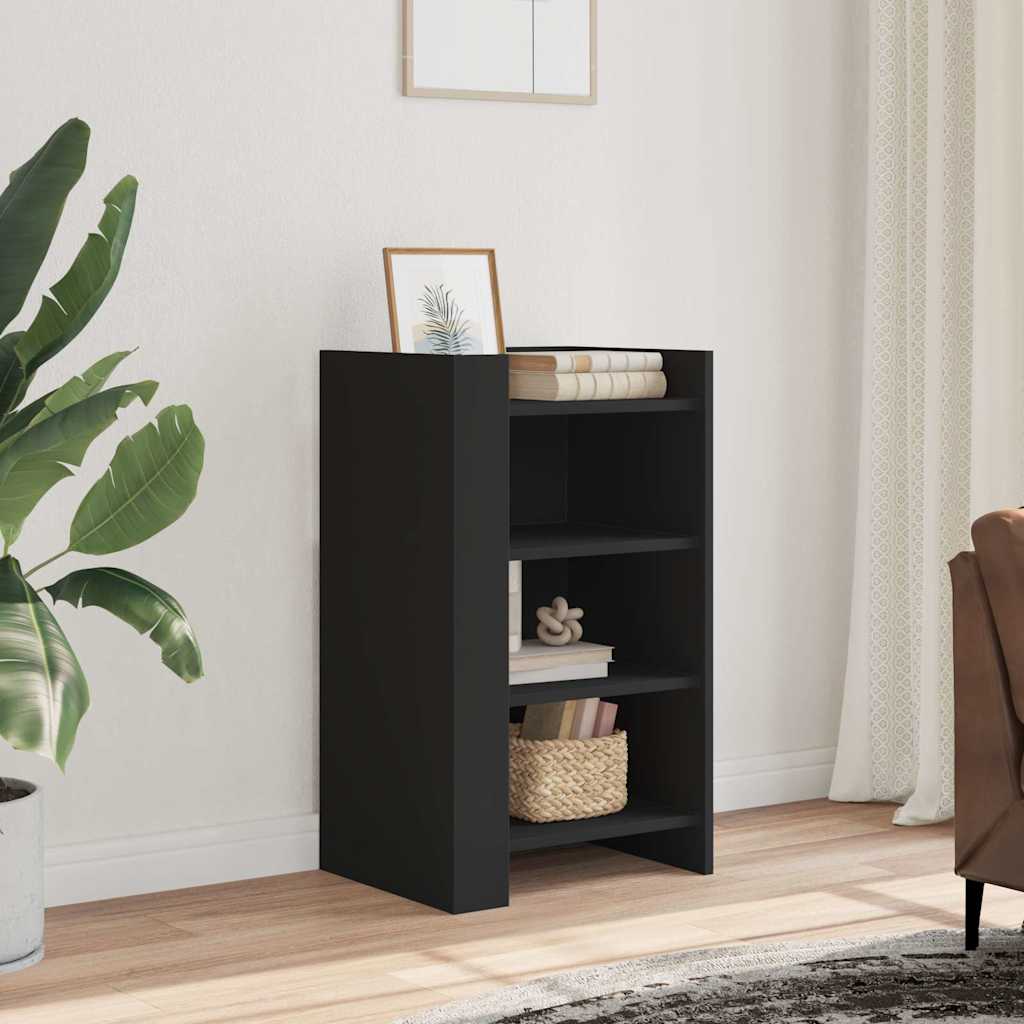 Dressoir 45x35x75 cm bewerkt hout zwart is nu te koop bij PeponiXL, paradijselijk wonen!