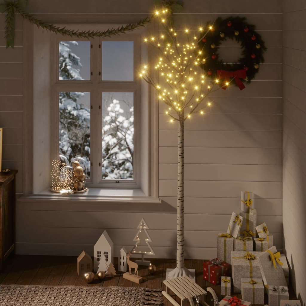 Kerstboom wilg met 200 warmwitte LED's binnen en buiten 1,8 m is nu te koop bij PeponiXL, paradijselijk wonen!