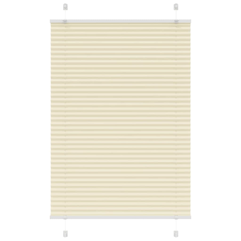 Plissé rolgordijn 100x150 cm stofbreedte 99,4cm polyester crème is nu te koop bij PeponiXL, paradijselijk wonen!
