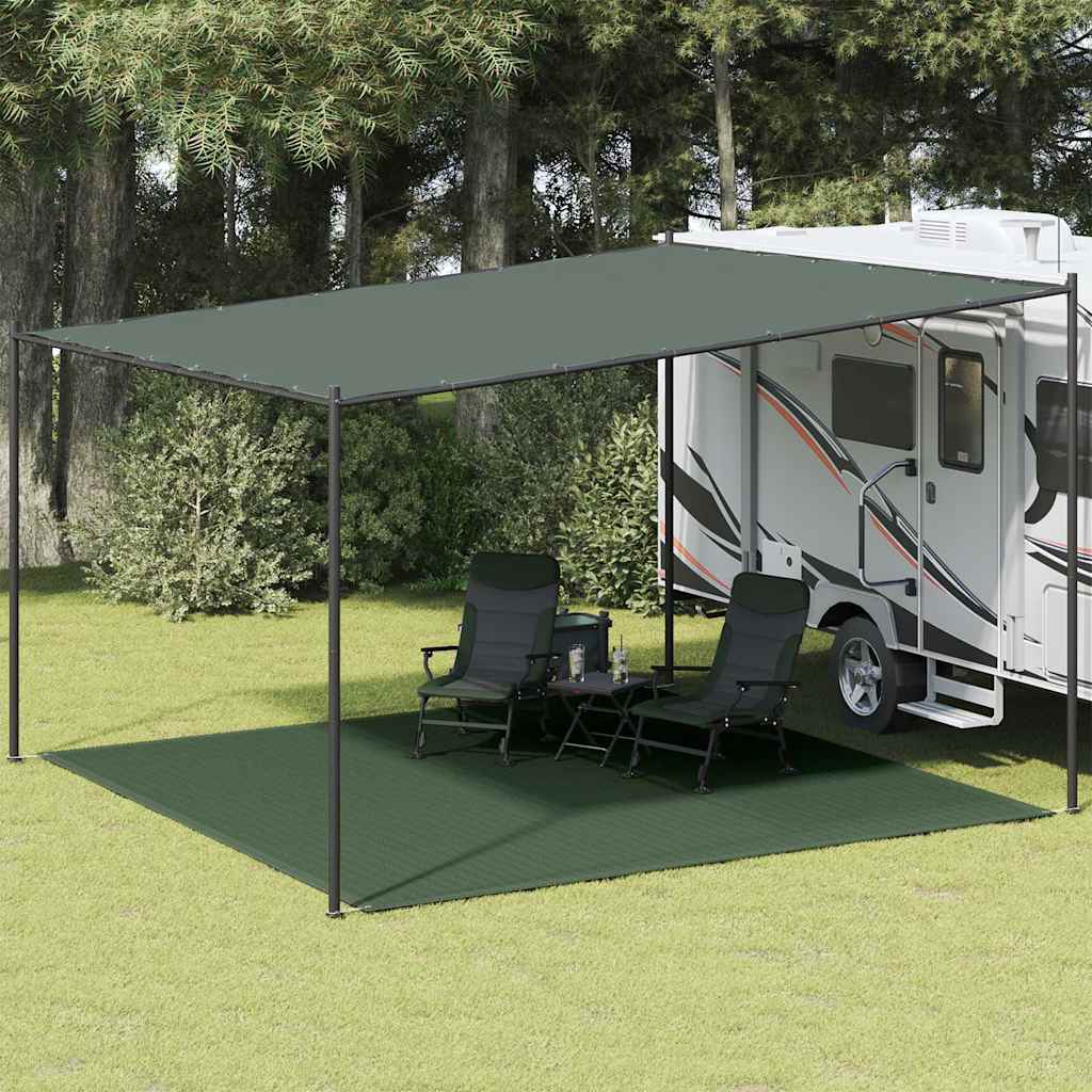 Tenttapijt 400x400 cm HDPE donkergroen is nu te koop bij PeponiXL, paradijselijk wonen!