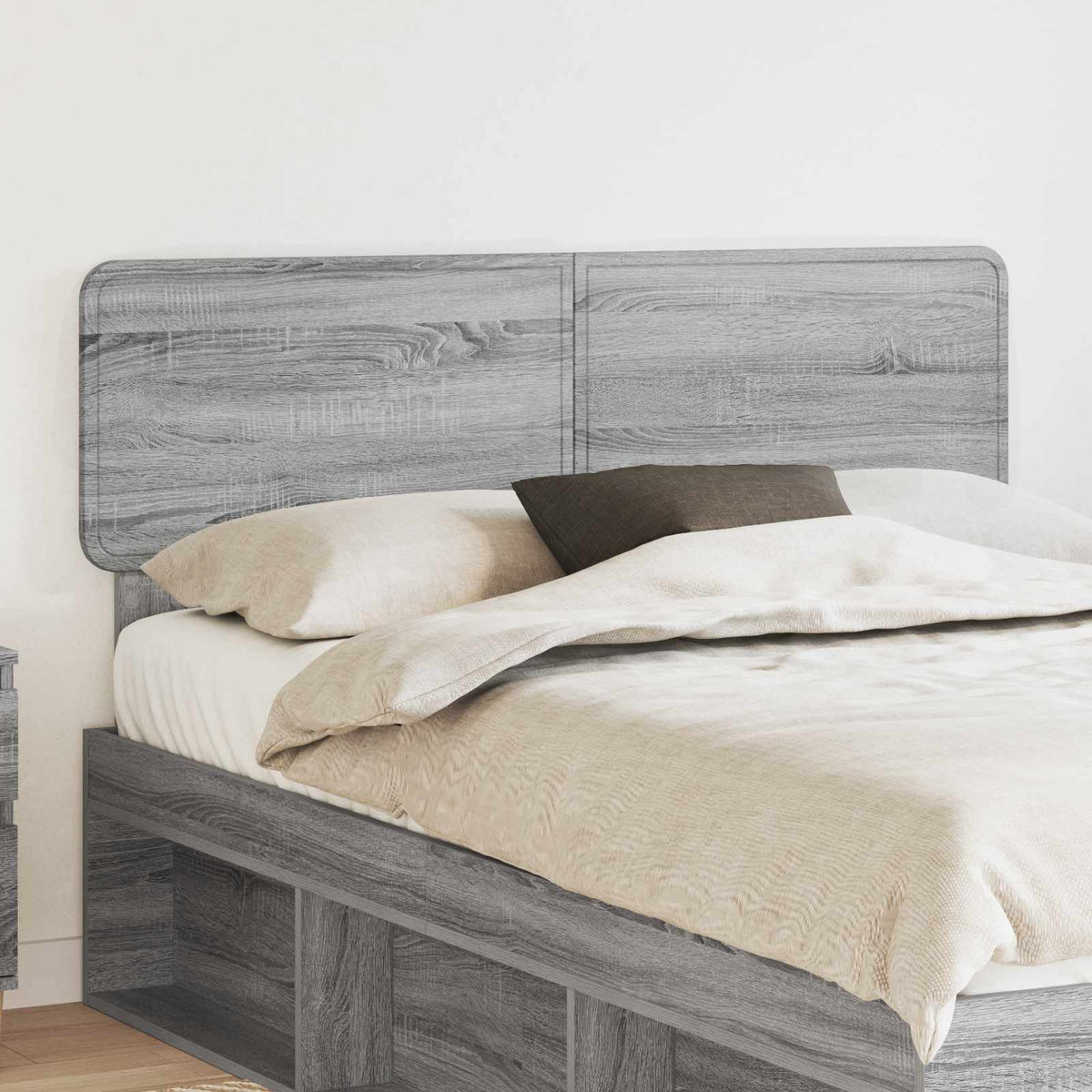 Hoofdbord Grijs Sonoma Bewerkt hout is nu te koop bij PeponiXL, paradijselijk wonen!