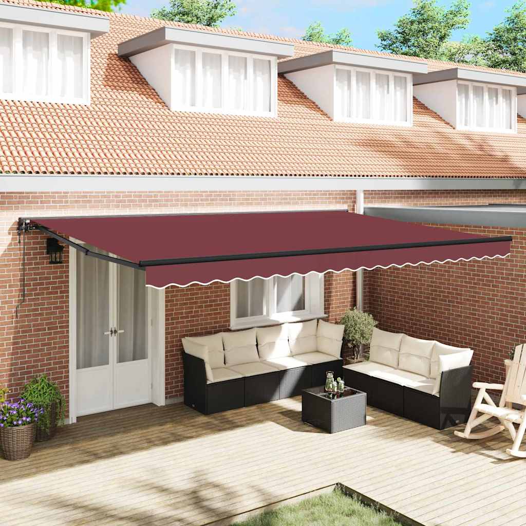 Zijde Frame Bordeauxrood 500 × 300 cm Polyester met PU-coating is nu te koop bij PeponiXL, paradijselijk wonen!