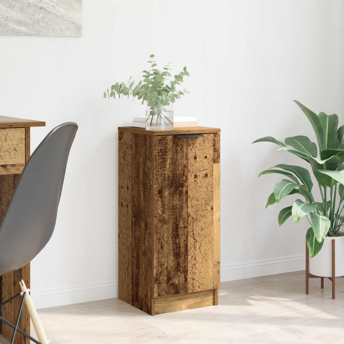 Dressoir Oudhout 30 x 30 x 70 cm Bewerkt hout is nu te koop bij PeponiXL, paradijselijk wonen!