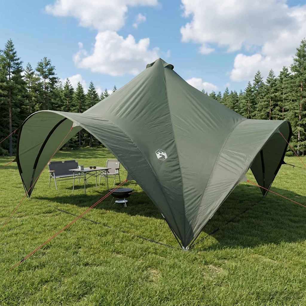 Partytent Leger groen 400 x 400 x 320 cm Polyester en staal is nu te koop bij PeponiXL, paradijselijk wonen!