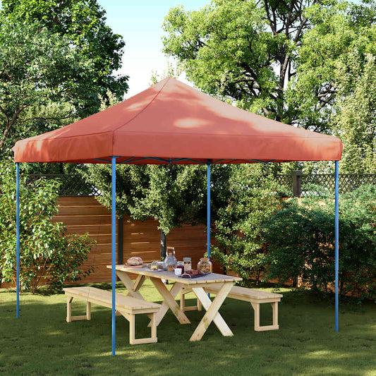 Partytent inklapbaar pop-up 292x292x315 cm terracotta is nu te koop bij PeponiXL, paradijselijk wonen!