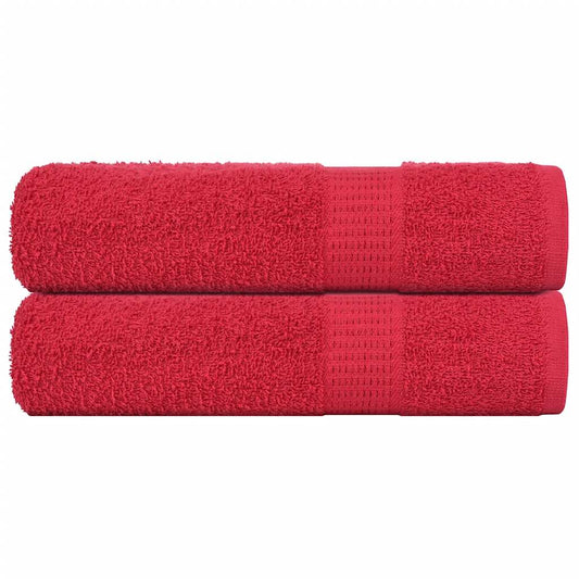 Handdoeken FROGN 2 st 50x100 cm 360 g/m² rood is nu te koop bij PeponiXL, paradijselijk wonen!