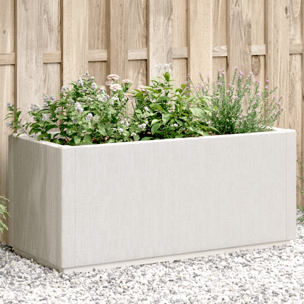 Plantenbak 80x36x35 cm polypropeen wit is nu te koop bij PeponiXL, paradijselijk wonen!