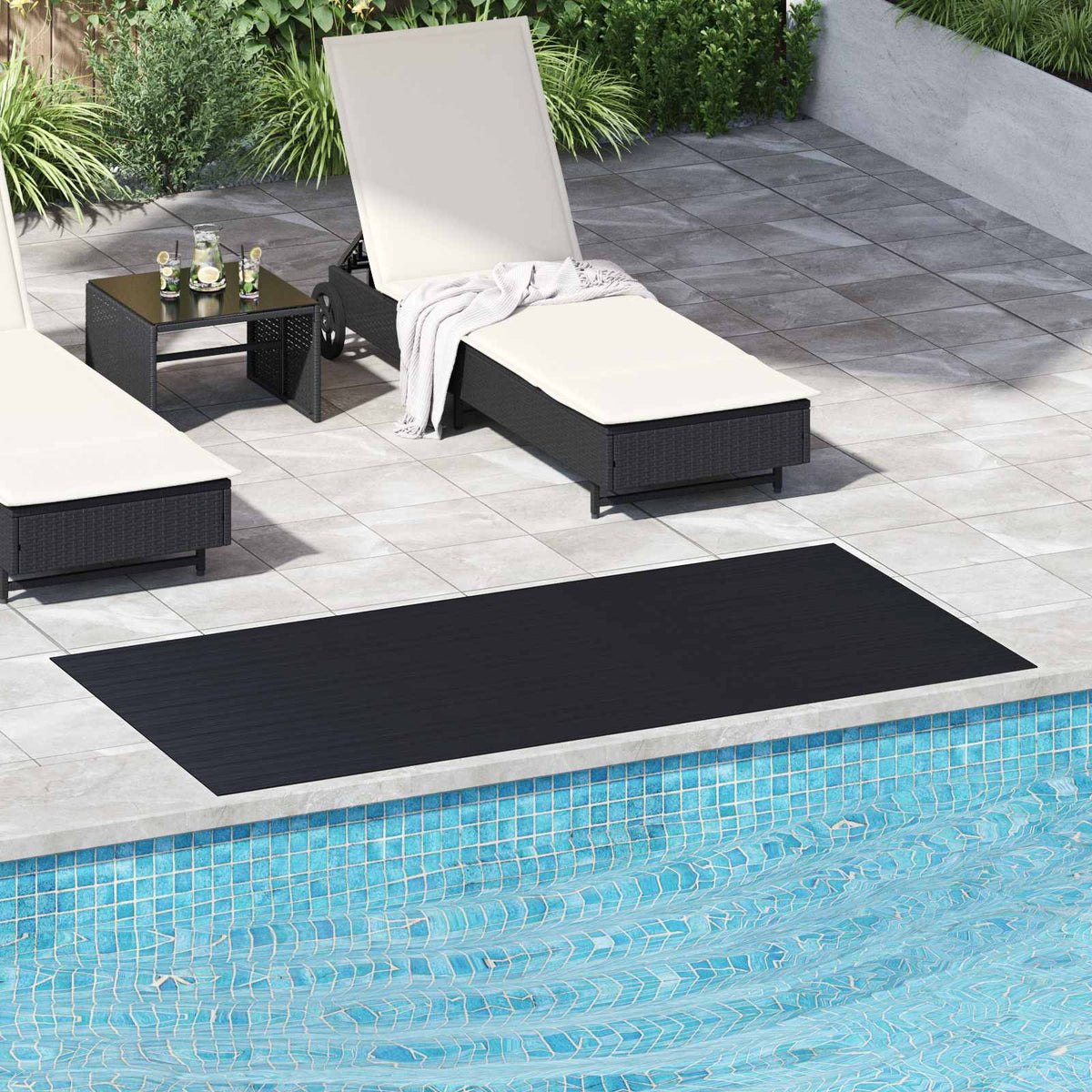 Vloermat Zwart 1 x 2 m Rubber is nu te koop bij PeponiXL, paradijselijk wonen!