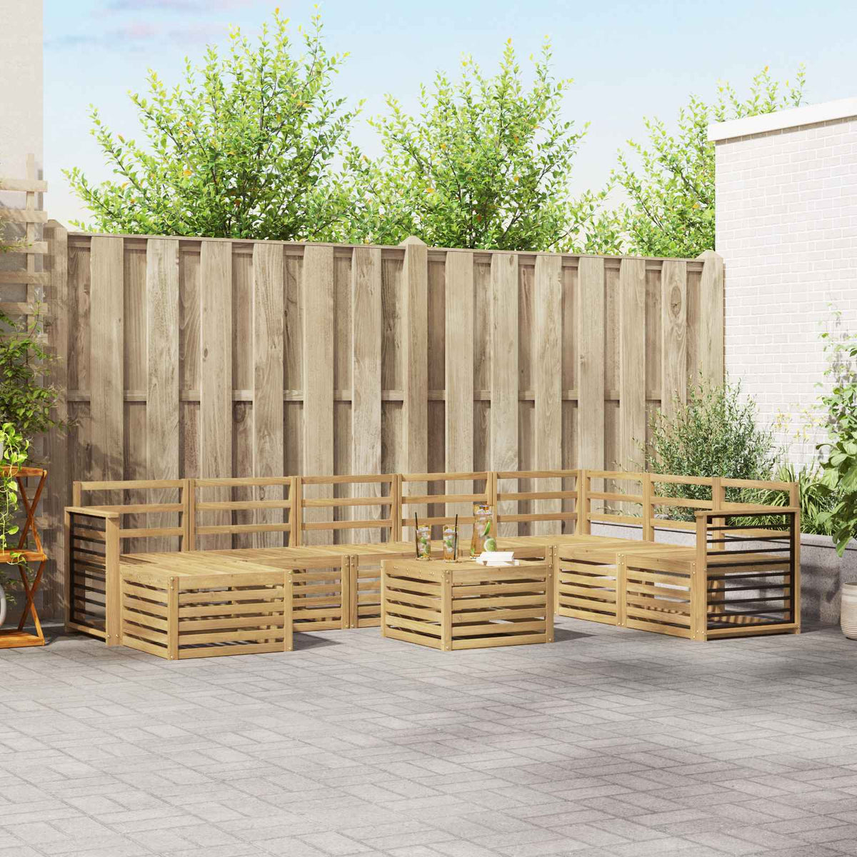Sofa-Sets Massief Acaciahout is nu te koop bij PeponiXL, paradijselijk wonen!