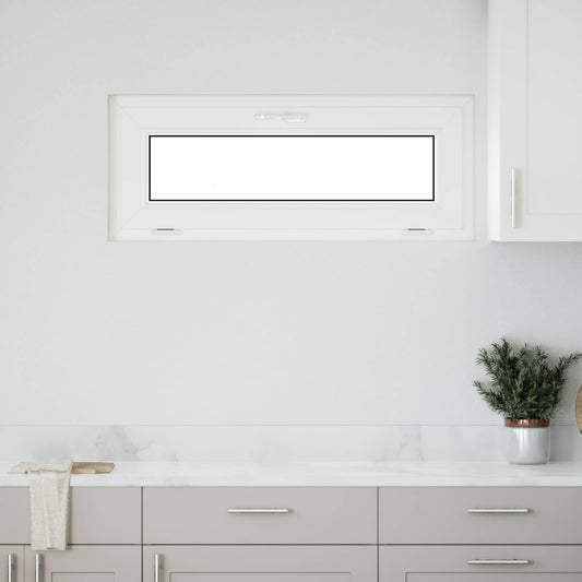 Kelderraam RISOR 110 x 40 cm PVC en glas Wit is nu te koop bij PeponiXL, paradijselijk wonen!