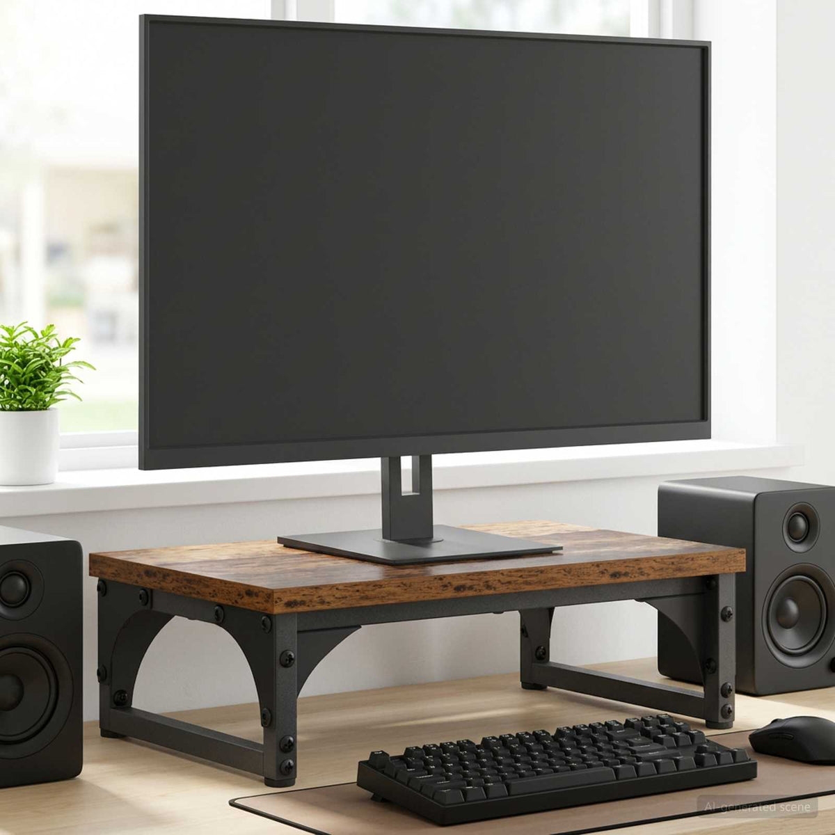 Monitor Stand Oud hout 37 x 23 x 14 cm PB is nu te koop bij PeponiXL, paradijselijk wonen!