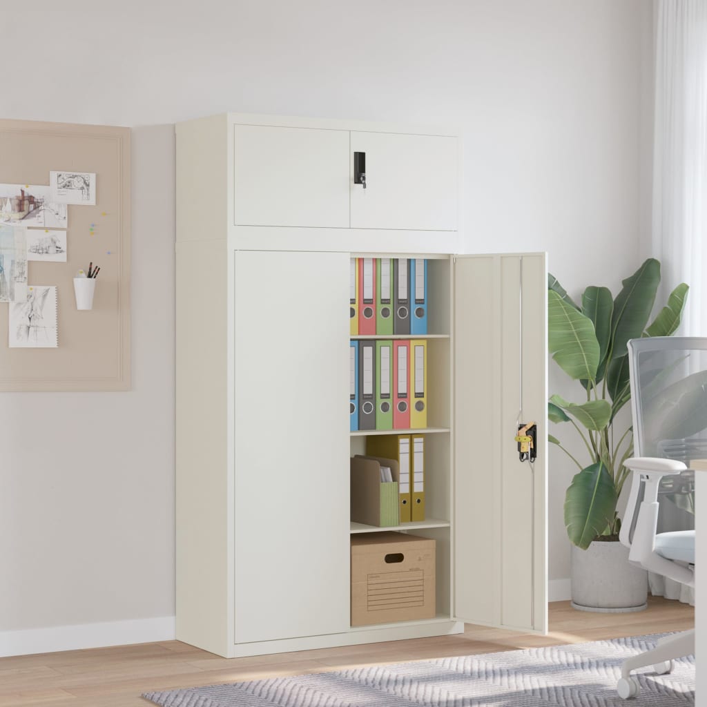 Archiefkast 90x40x180 cm staal wit is nu te koop bij PeponiXL, paradijselijk wonen!
