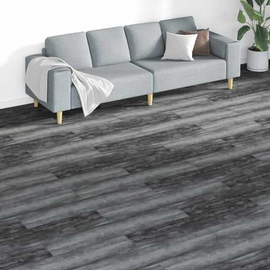 Vloerplanken 18 pcs Grijs 5,26 m² PVC is nu te koop bij PeponiXL, paradijselijk wonen!
