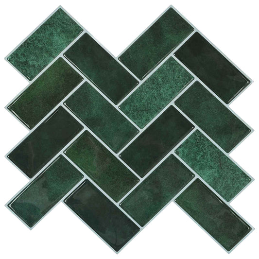 Haringbeen Tegel 50 pcs Donkergroen 30 x 30 cm is nu te koop bij PeponiXL, paradijselijk wonen!