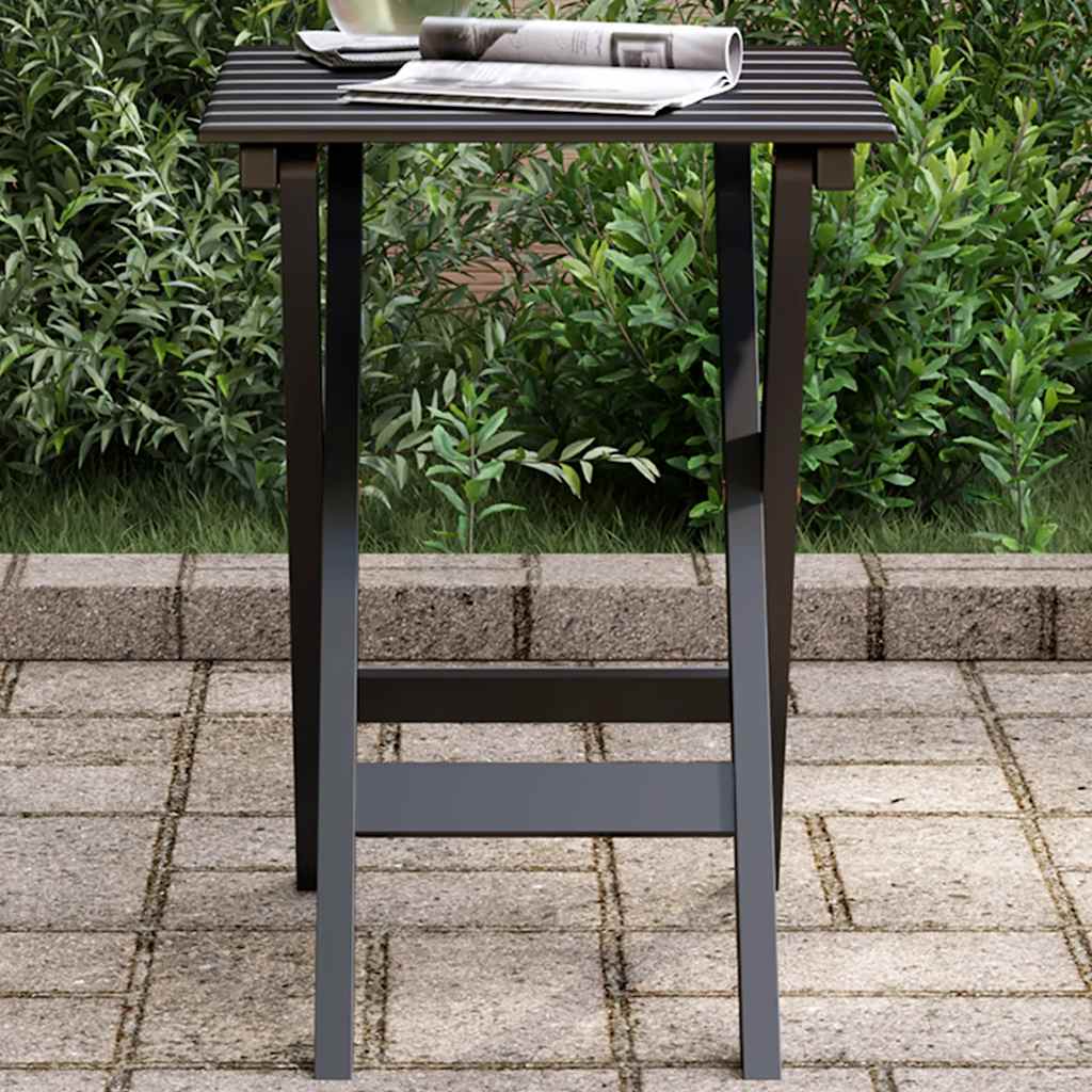 Bijzettafel inklapbaar massief populierenhout zwart is nu te koop bij PeponiXL, paradijselijk wonen!
