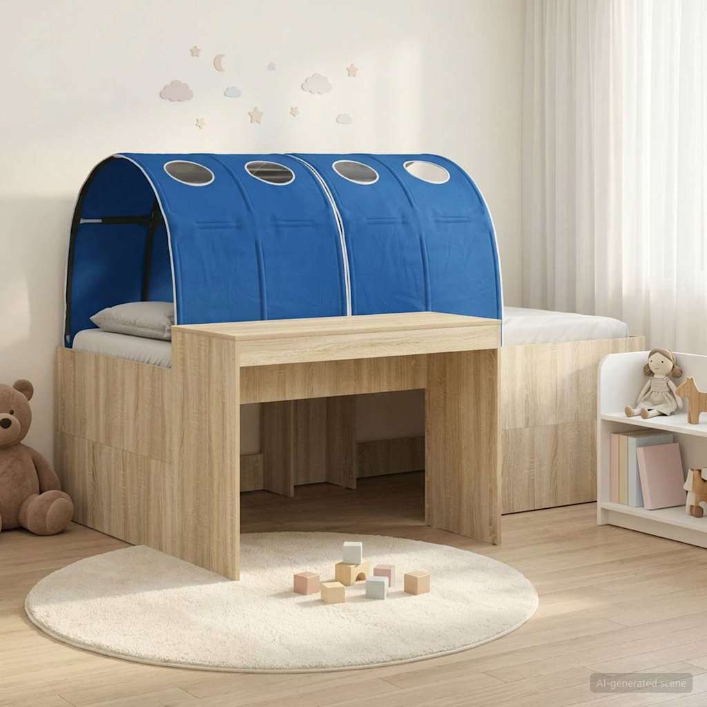 Hoge Bed Frame met Bureau voor Kinderen 3 st Bewerkt hout is nu te koop bij PeponiXL, paradijselijk wonen!