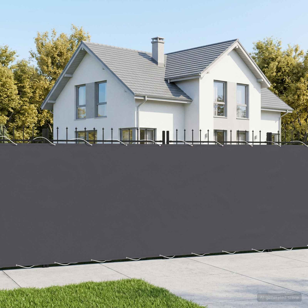 Balkon Privacy Scherm 1,5 x 25 m Stof met PU-coating is nu te koop bij PeponiXL, paradijselijk wonen!