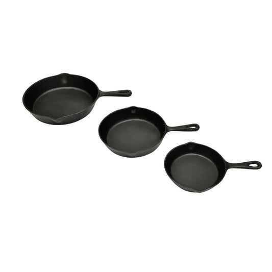 Gietijzeren koekenpannen set 3-dlg is nu te koop bij PeponiXL, paradijselijk wonen!