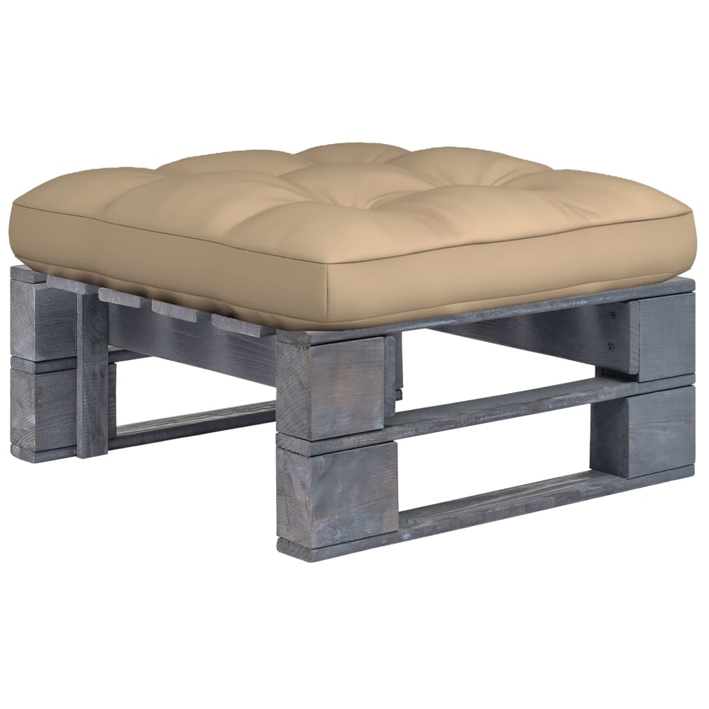 Tuinhocker pallet geïmpregneerd grenenhout grijs is nu te koop bij PeponiXL, paradijselijk wonen!