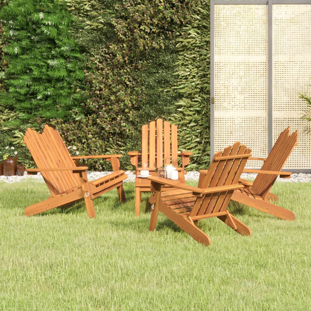 5-delige Loungeset Adirondack massief acaciahout is nu te koop bij PeponiXL, paradijselijk wonen!