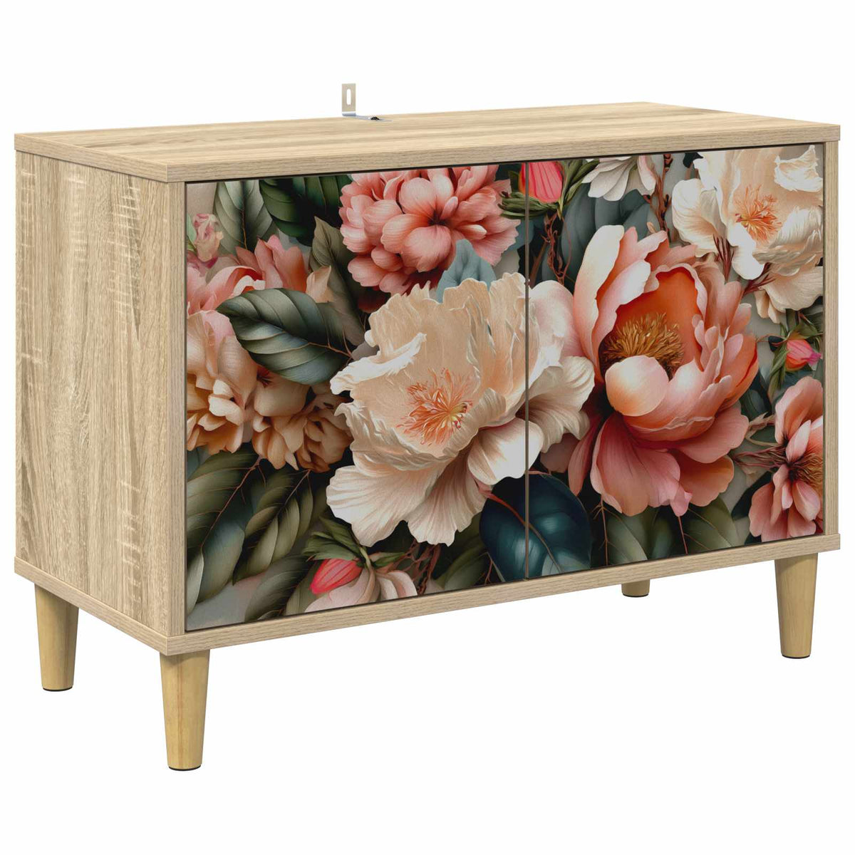 Tv-meubel BORNE 69 x 33 x 50 cm Sonoma Bewerkt hout is nu te koop bij PeponiXL, paradijselijk wonen!