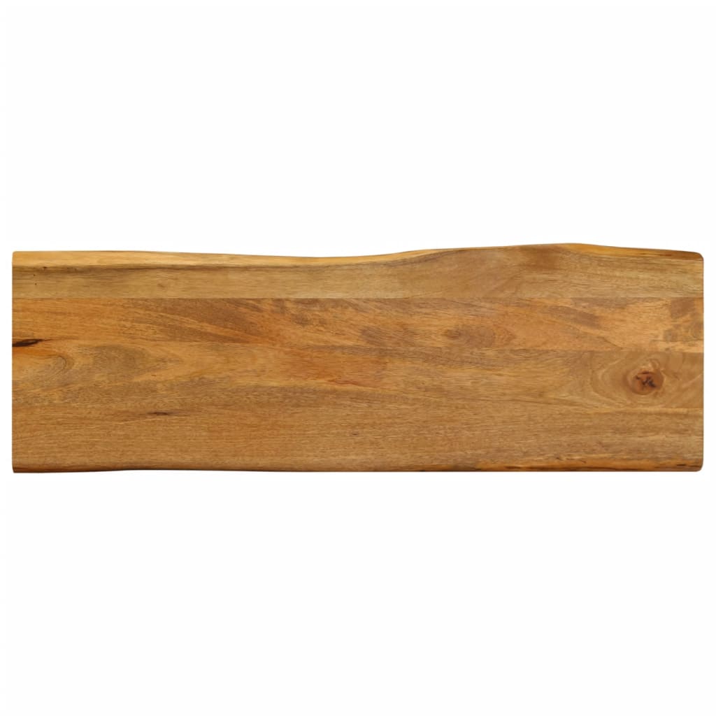 Tafelblad met natuurlijke rand 140x40x3,8 cm massief mangohout is nu te koop bij PeponiXL, paradijselijk wonen!
