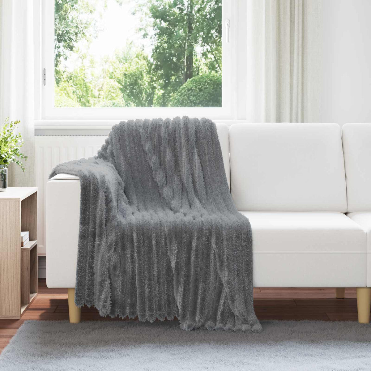 Kleden 6 pcs Donkergrijs 150 x 130 cm Fleece is nu te koop bij PeponiXL, paradijselijk wonen!
