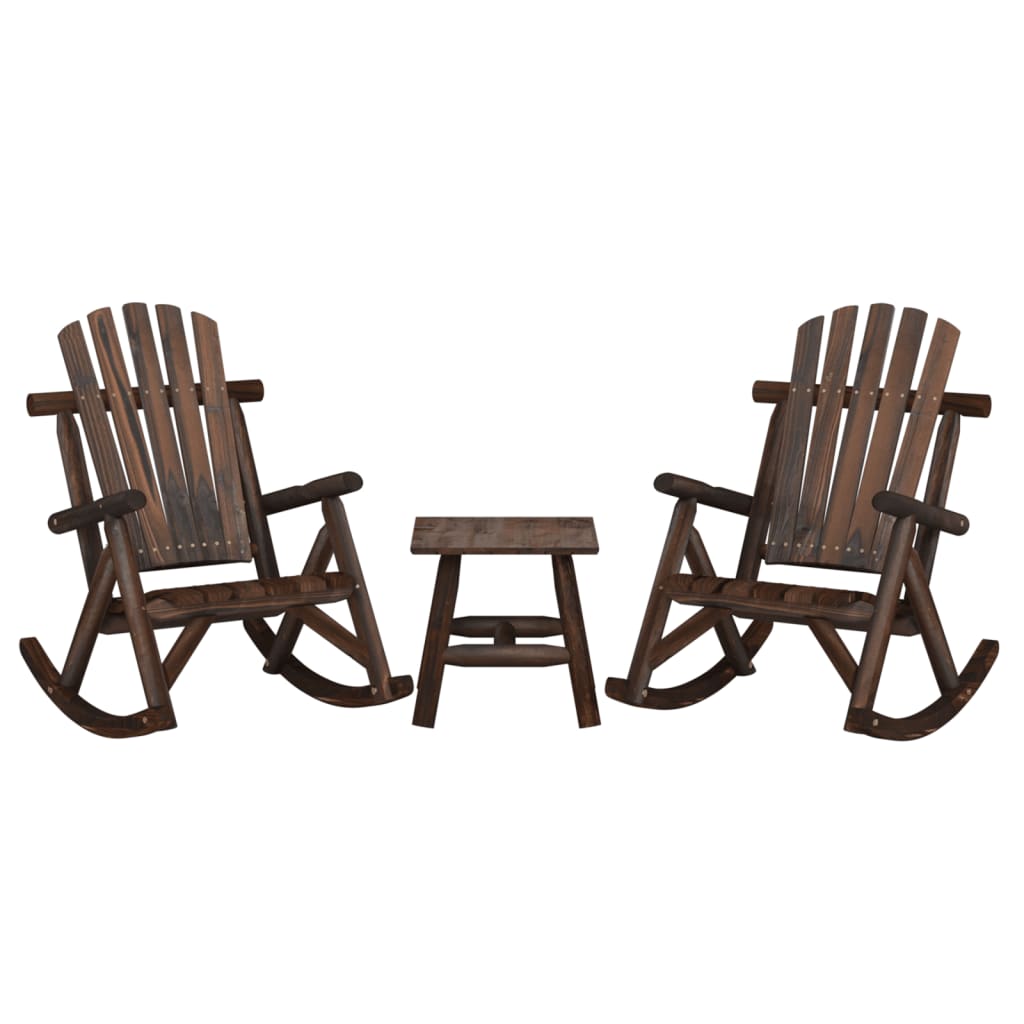 3-delige Loungeset massief vurenhout is nu te koop bij PeponiXL, paradijselijk wonen!