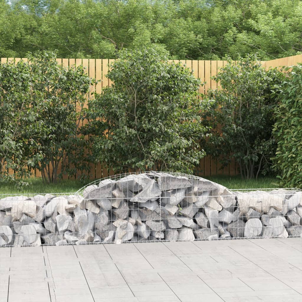 Schanskorven 13 st gewelfd 300x50x40/60 cm gegalvaniseerd ijzer is nu te koop bij PeponiXL, paradijselijk wonen!