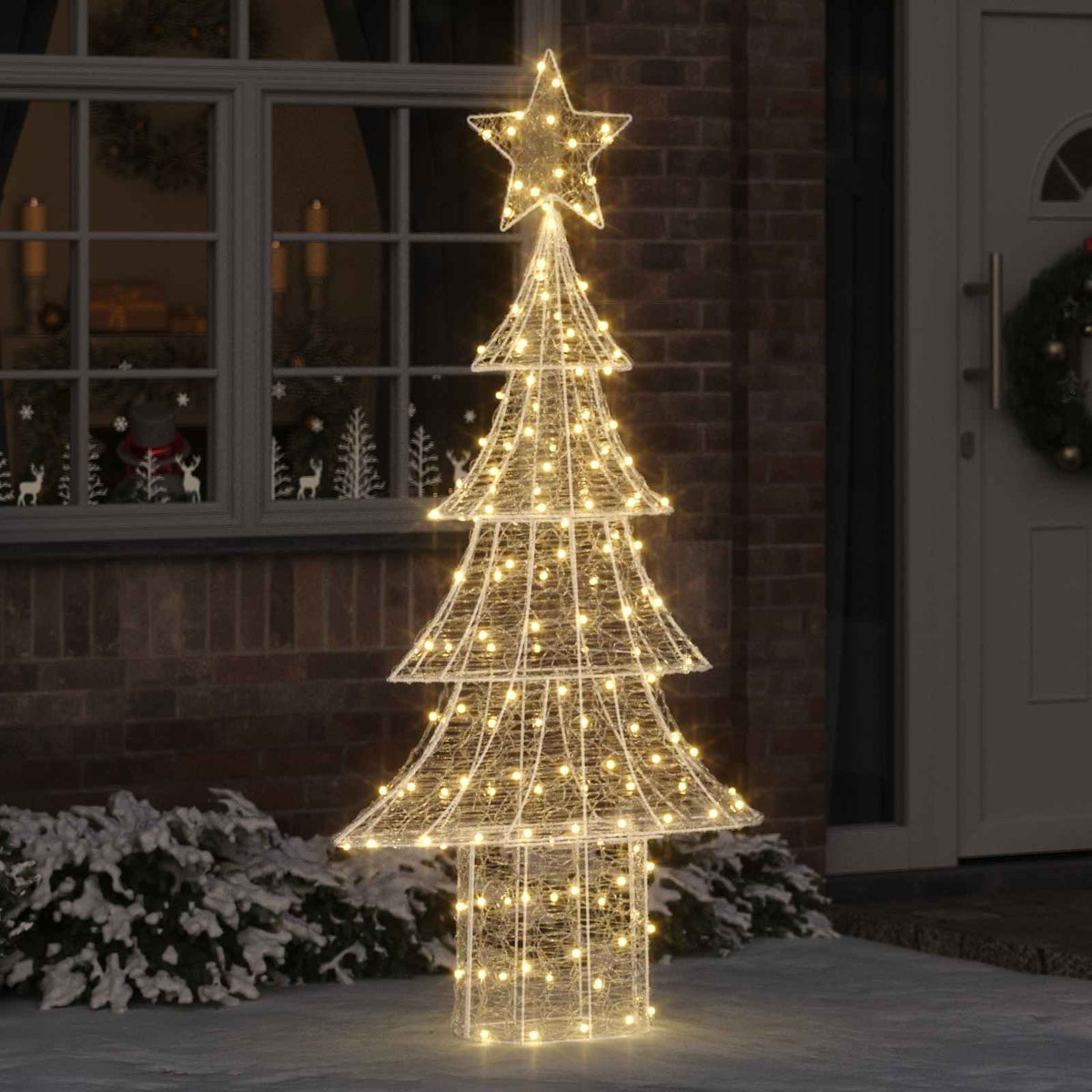 Kerstboom met 240 LED Warmwit 150 cm Acryl is nu te koop bij PeponiXL, paradijselijk wonen!